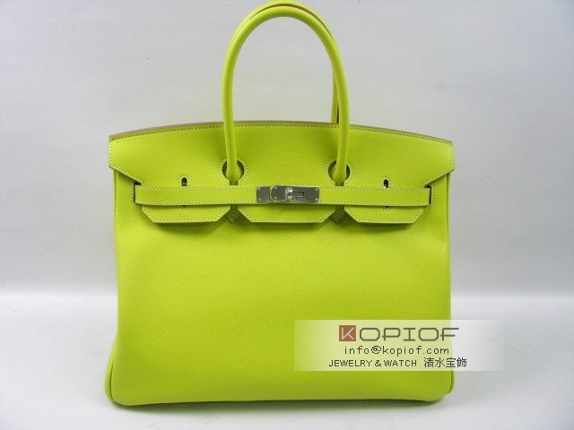 エルメス バーキン35 トリヨンクレマンス グレーパール(シルバー金具) her459